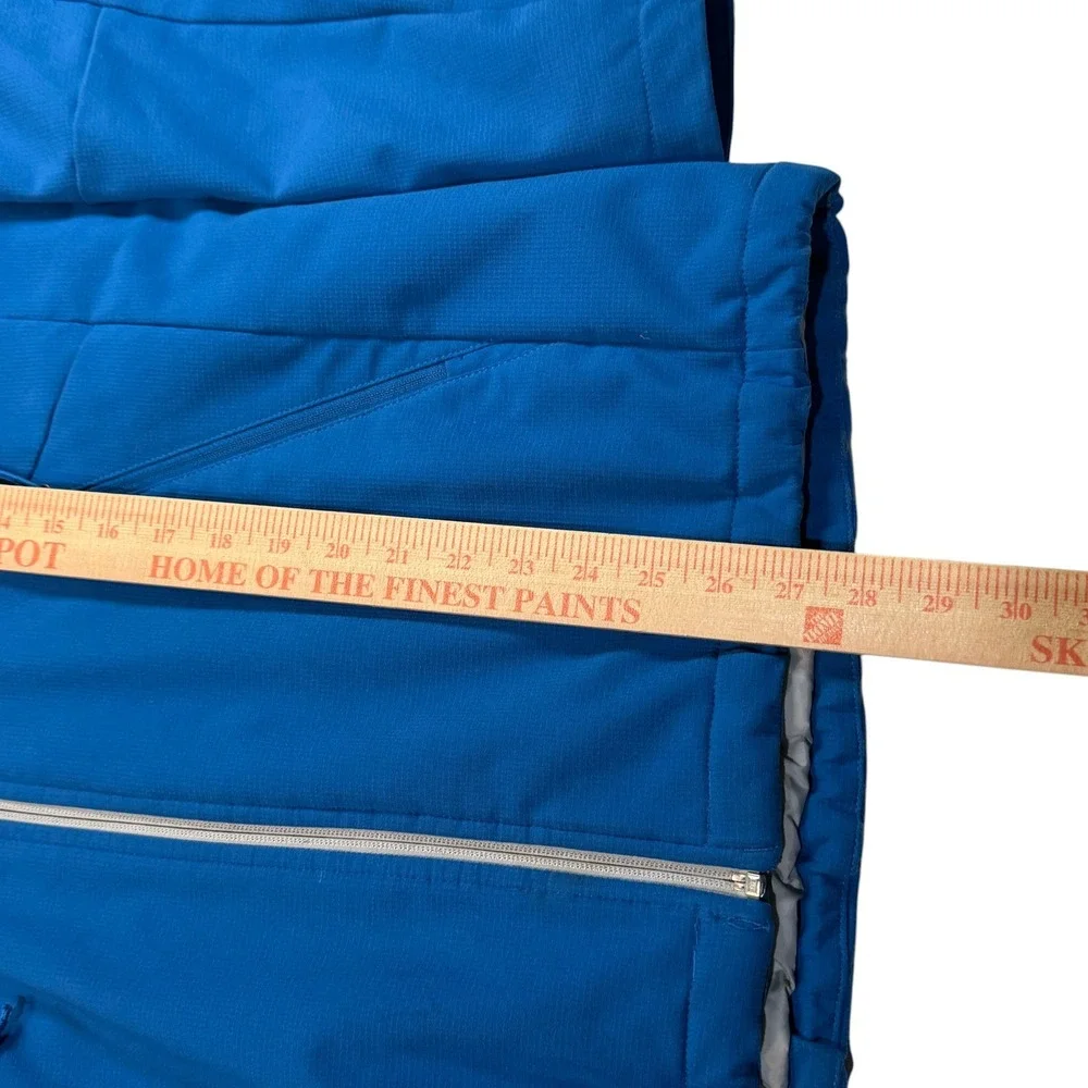 The North Face Mens Blue Apex Elevation Insulated Softshell Jacket Hooded Medium
